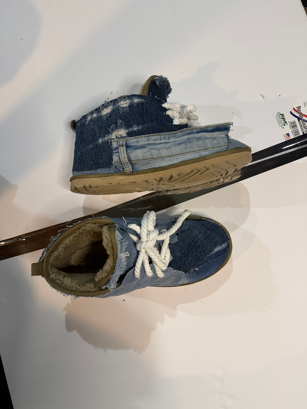 Custom denim uggs