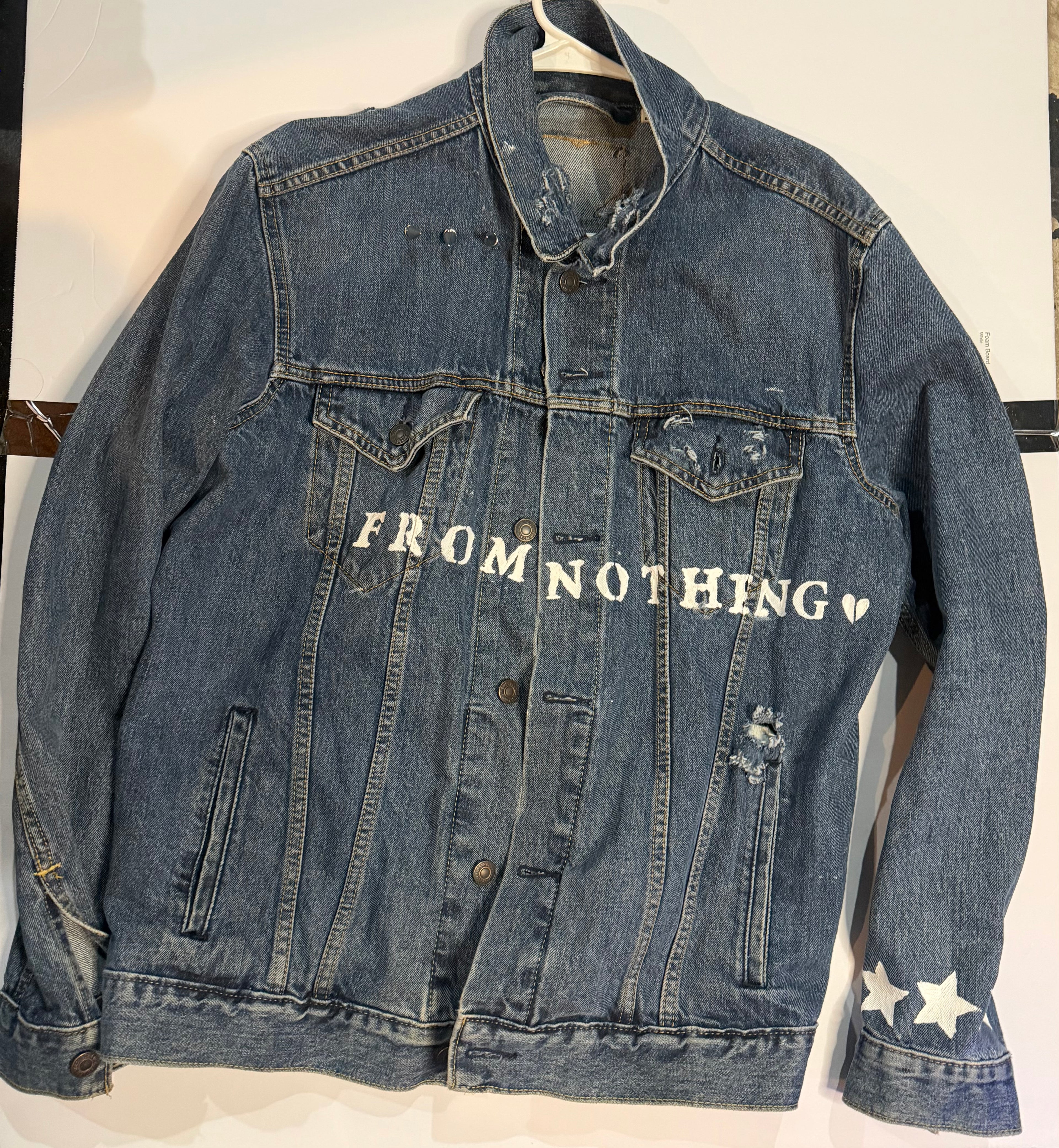 Custom men denim jacket