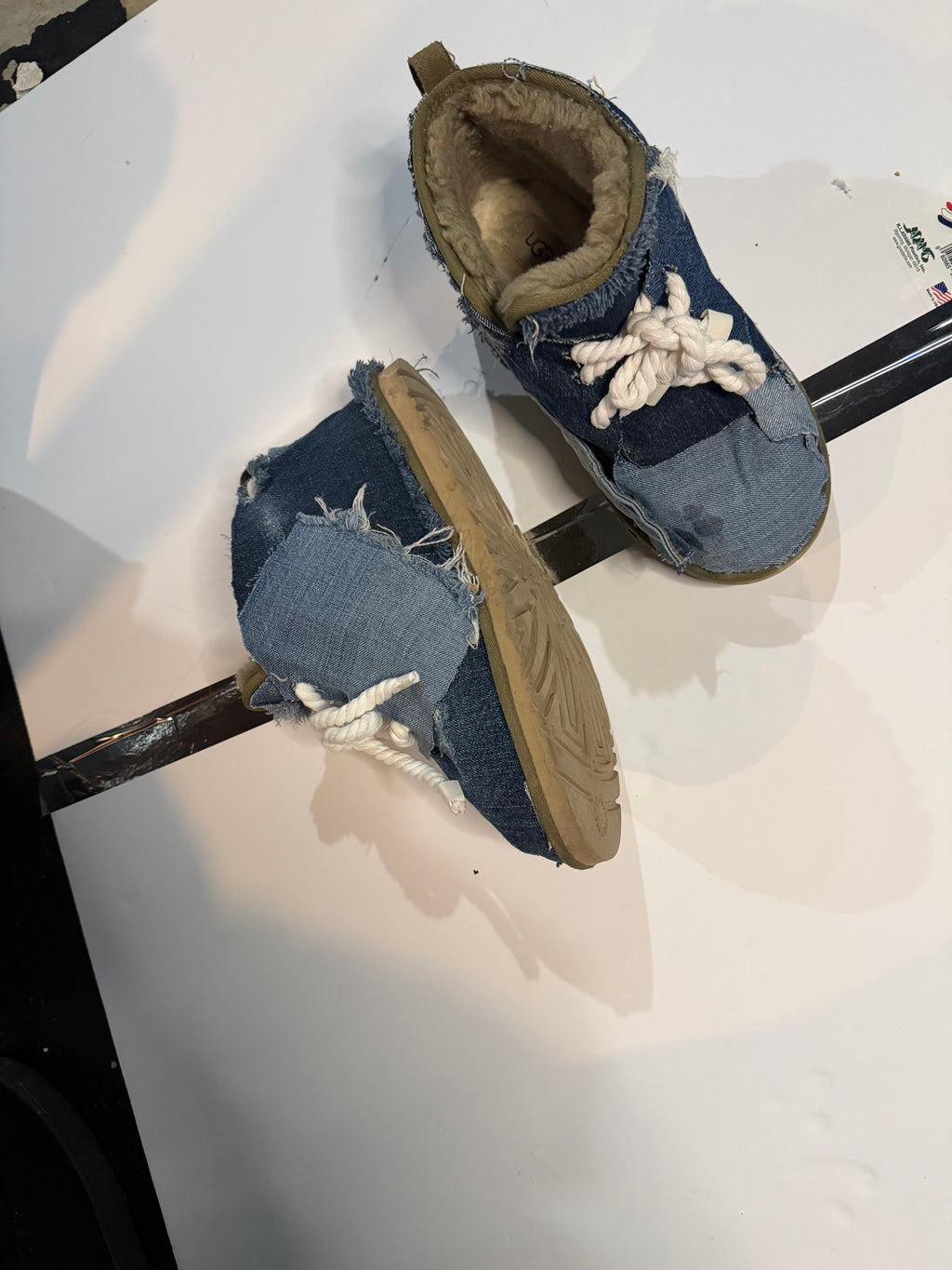 Custom denim uggs