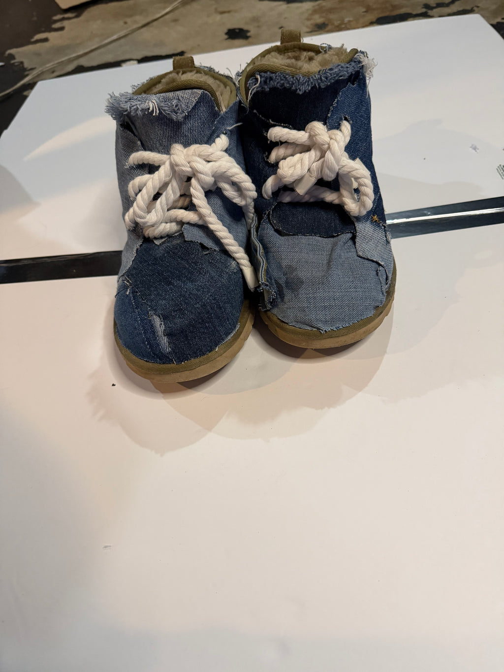 Custom denim uggs