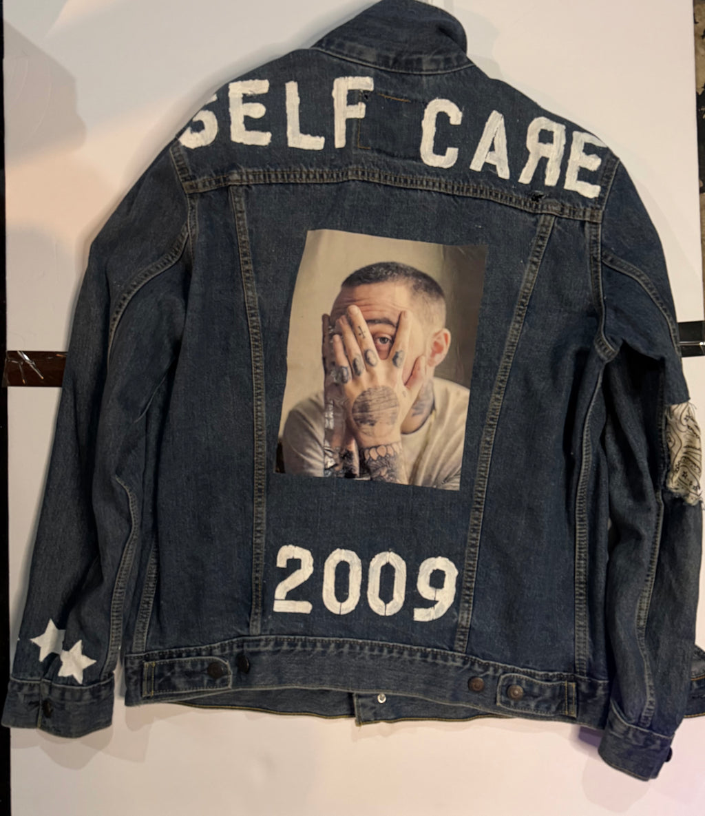 Custom men denim jacket